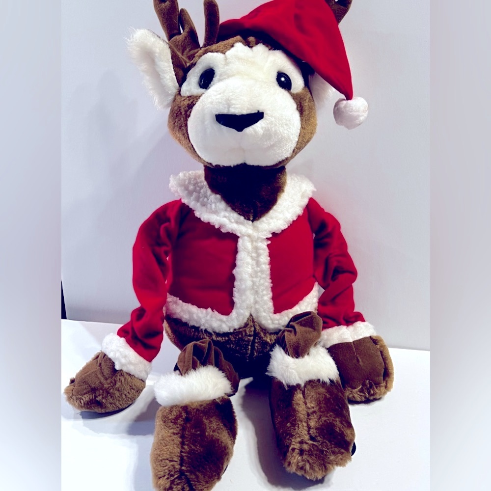 Vintage House of Lloyd Stretch and Play Reindeer 24” Plush